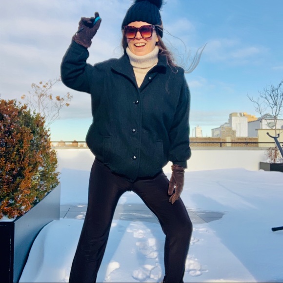 International Scene Jackets & Blazers - New Wool Pea Coat Vintage England Bomber Button Down Black Jacket